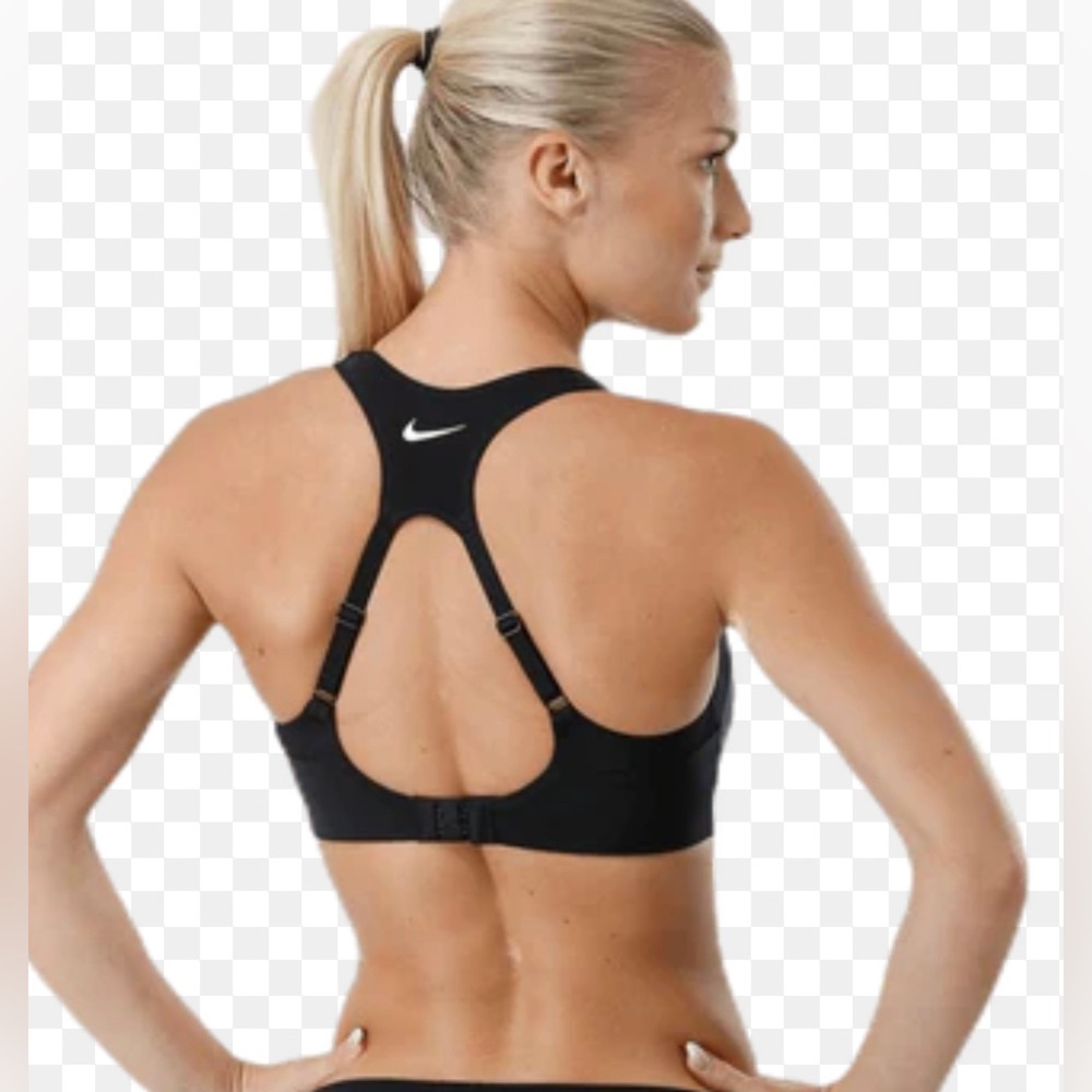 Nike Alpha Women's High-Support Padded Sports Bra Dri-fit AJ0340 010 size XL D-E
